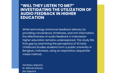 “Will They Listen to Me?” – Exploring Audio Feedback in Higher Education: An Article Summary