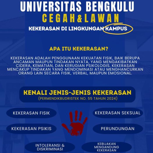 PENDIDIKAN BAHASA INGGRIS UNIVERSITAS BENGKULU CEGAH & LAWAN KEKERAS DI LINGKUNGAN KAMPUS