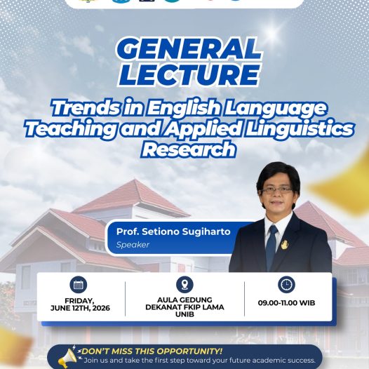 General Lecture: Trends in English Language Teaching and Applied Linguistics Research