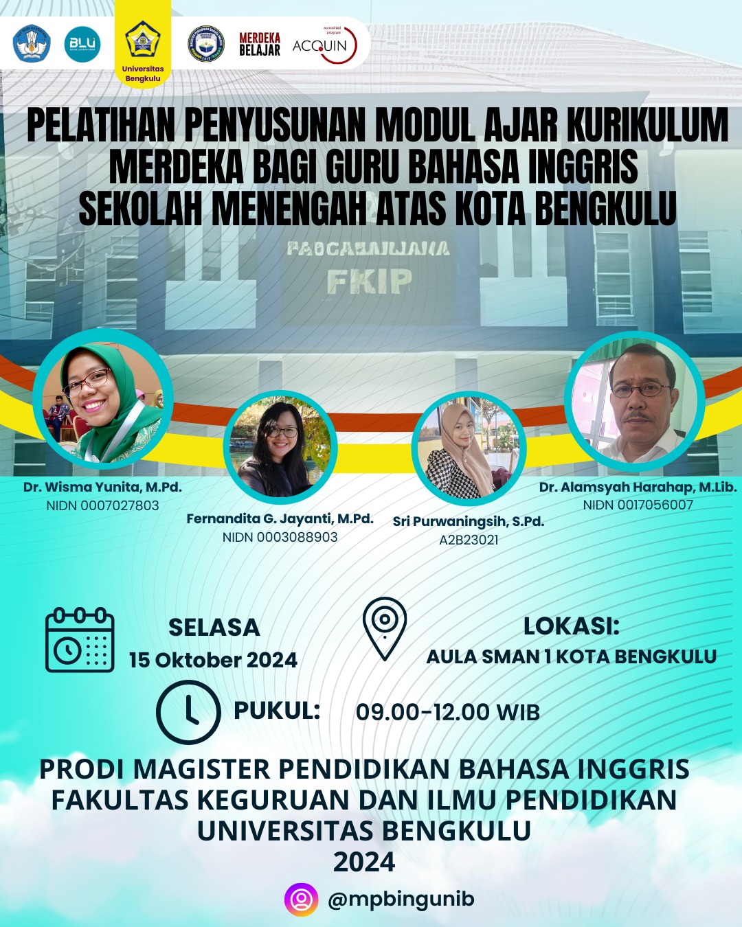 A Community Service “Training on Curriculum Design for Senior High School English Teachers in Bengkulu” A Community Service “Training on Curriculum Design for Senior High School English Teachers in Bengkulu”
