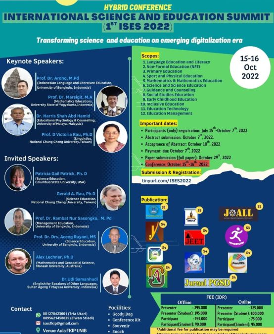 The First International Science and Education Summit (The 1st ISES)