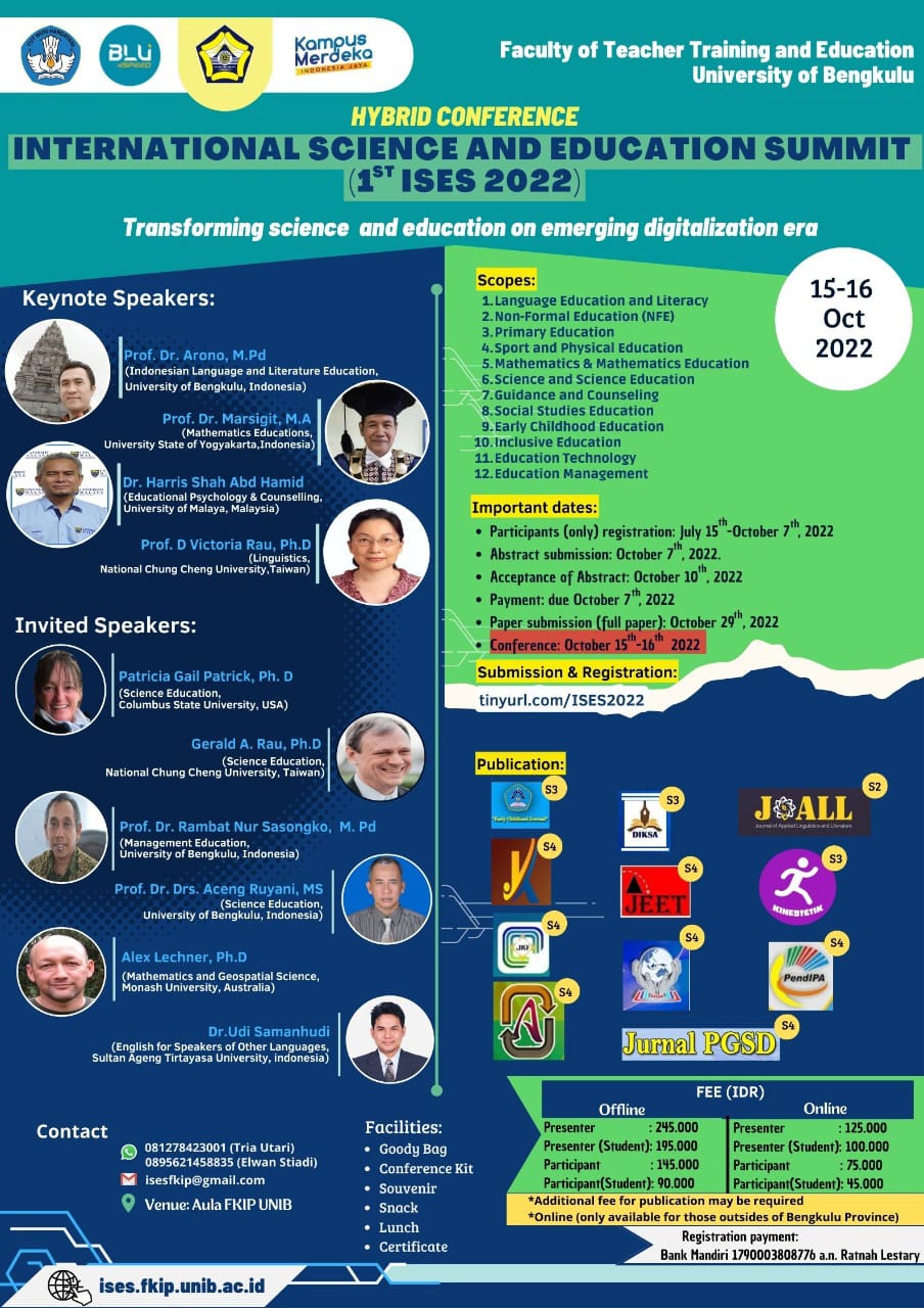 The First International Science and Education Summit (The 1st ISES)